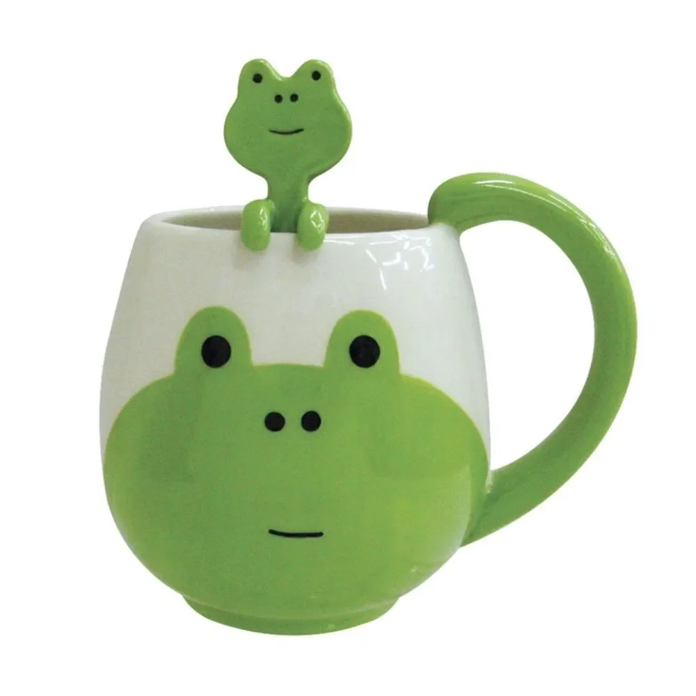 Frog Mug and Spoon Gift Set 15oz NEW